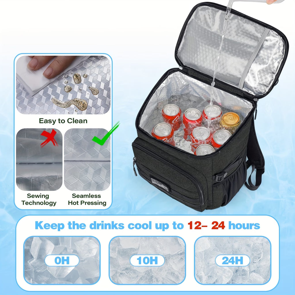 30L Heavy-Duty Waterproof Insulated Cooler & Trail Backpack