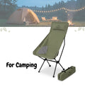 Ultralight High-Back Tactical Folding Camp Chair (150kg Capacity)