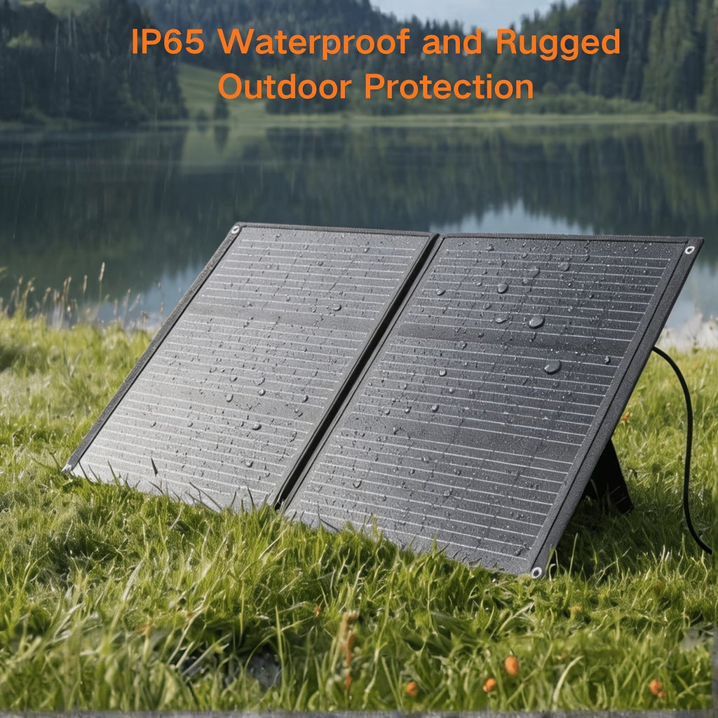 100W Foldable Monocrystalline Solar Panel Charger (DC & USB-C)