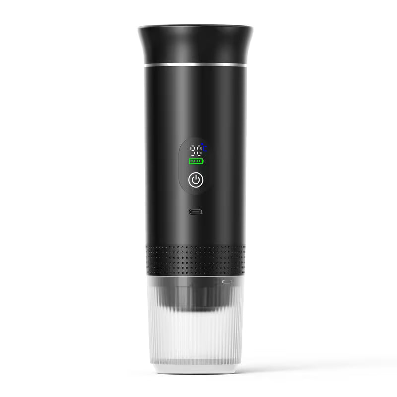 Portable 3-in-1 Cordless Espresso Machine – USB Rechargeable Travel Coffee Maker (Pods & Ground Coffee)